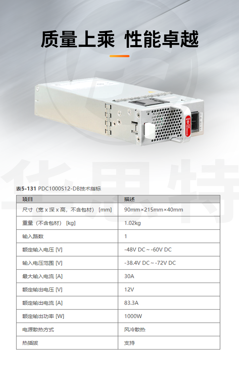 PDC1000S12-DB 1000W直流電源模塊